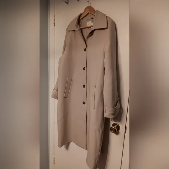 RW&CO. Classic Beige Coat - Picture 2 of 5